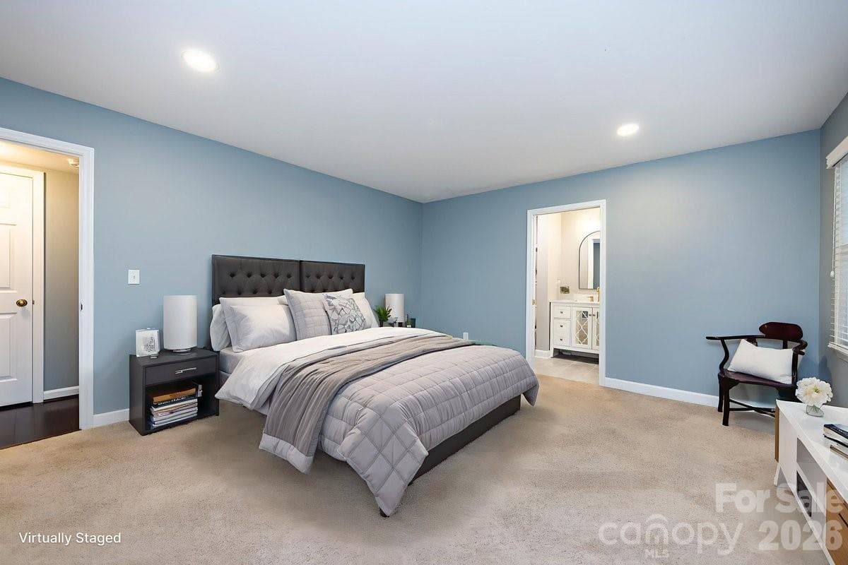 Primary Bedroom staged - Colony Crossing, Charlotte