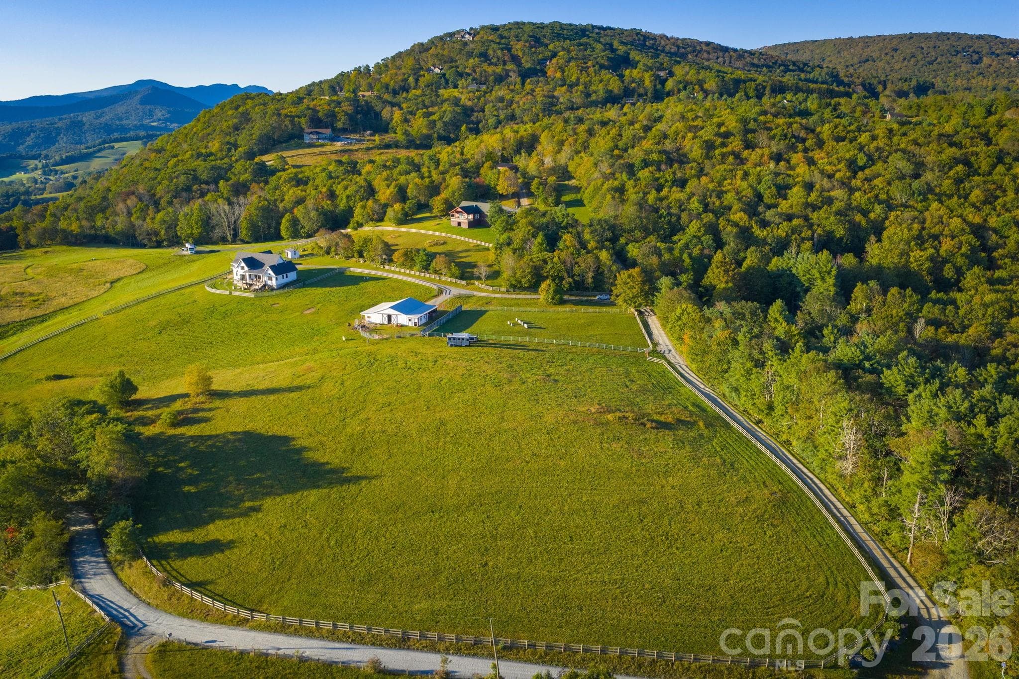 Two large/lush rolling board fenced pastures - 217 Sunrise Vista Lane, Banner Elk
