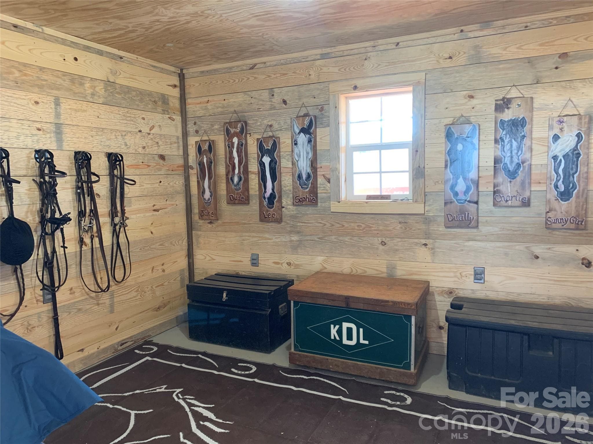Insulated and boarded tack room with with sink, also a separate feed room - 217 Sunrise Vista Lane, Banner Elk
