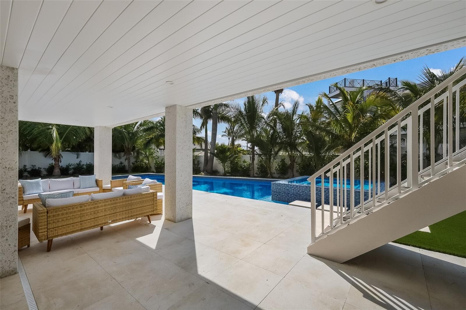 227 S Harbor Drive Holmes Beach FL 34217 MLS #A4684262Covered poolside - 227 S HARBOR DR, HOLMES BEACH