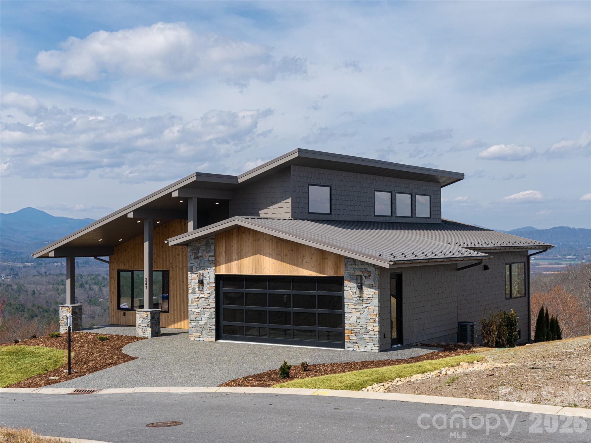 Front of Home - Big mountain views off - Hendersonville