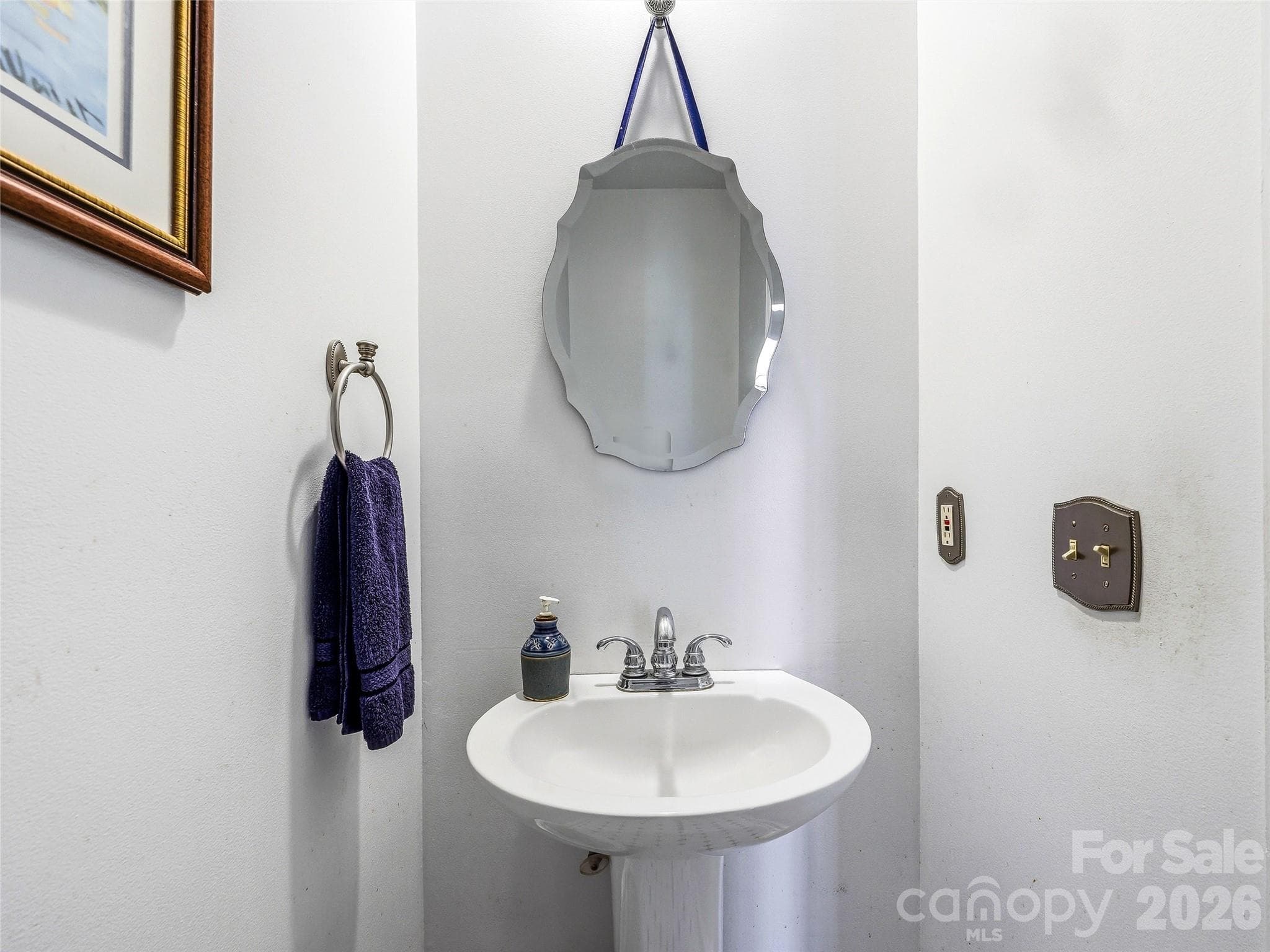 Powder room on main level - 61 Rolling Hills Road, Mills River