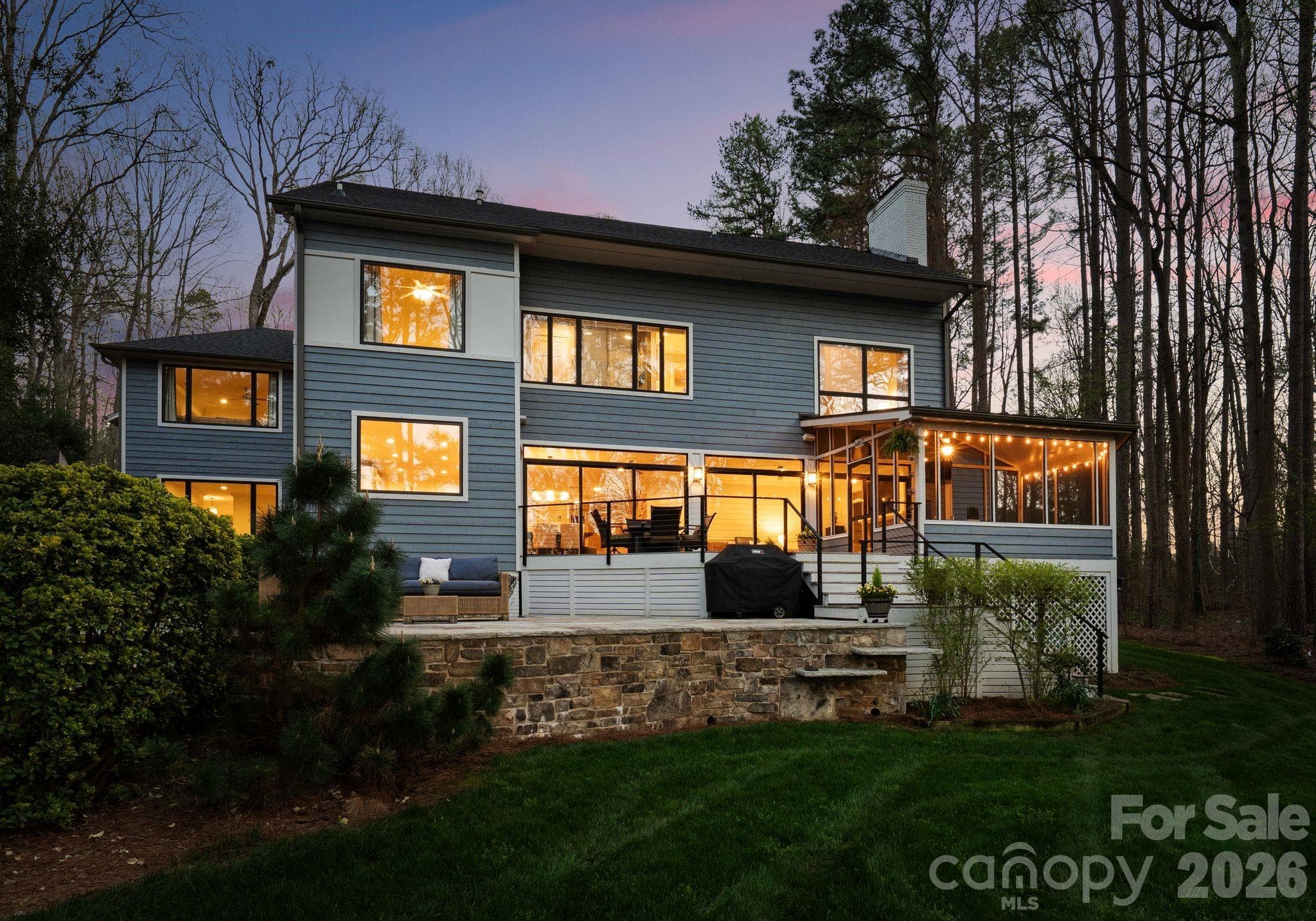Lake Side Elevation - 16208 Weatherly Way, Huntersville