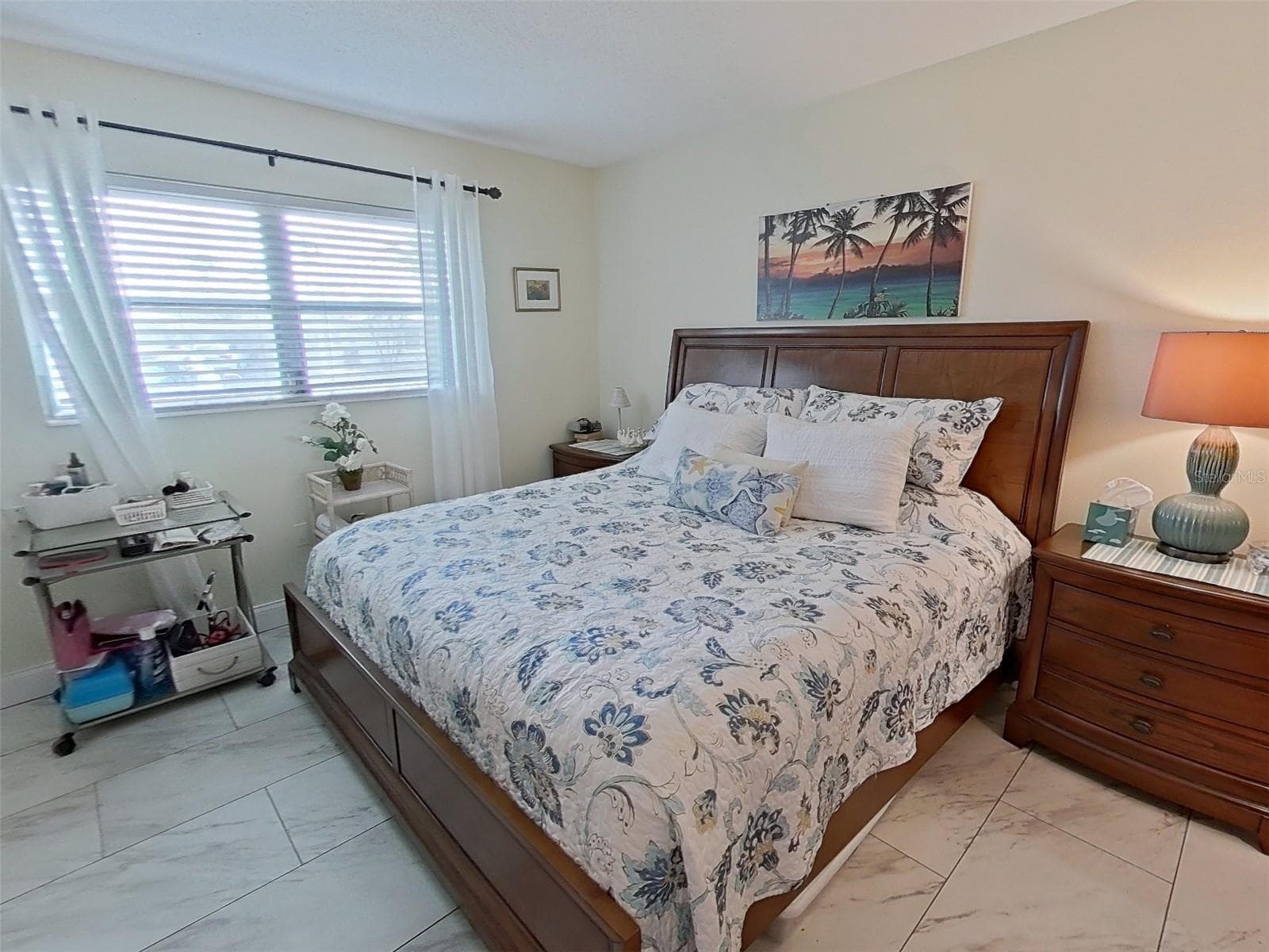 Tiled Primary bedroom with double windows. - 1845 VERA PL #29, SARASOTA