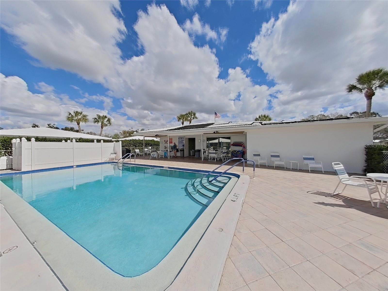 Lots of deck space around the pool for lounging or partying - 1845 VERA PL #29, SARASOTA