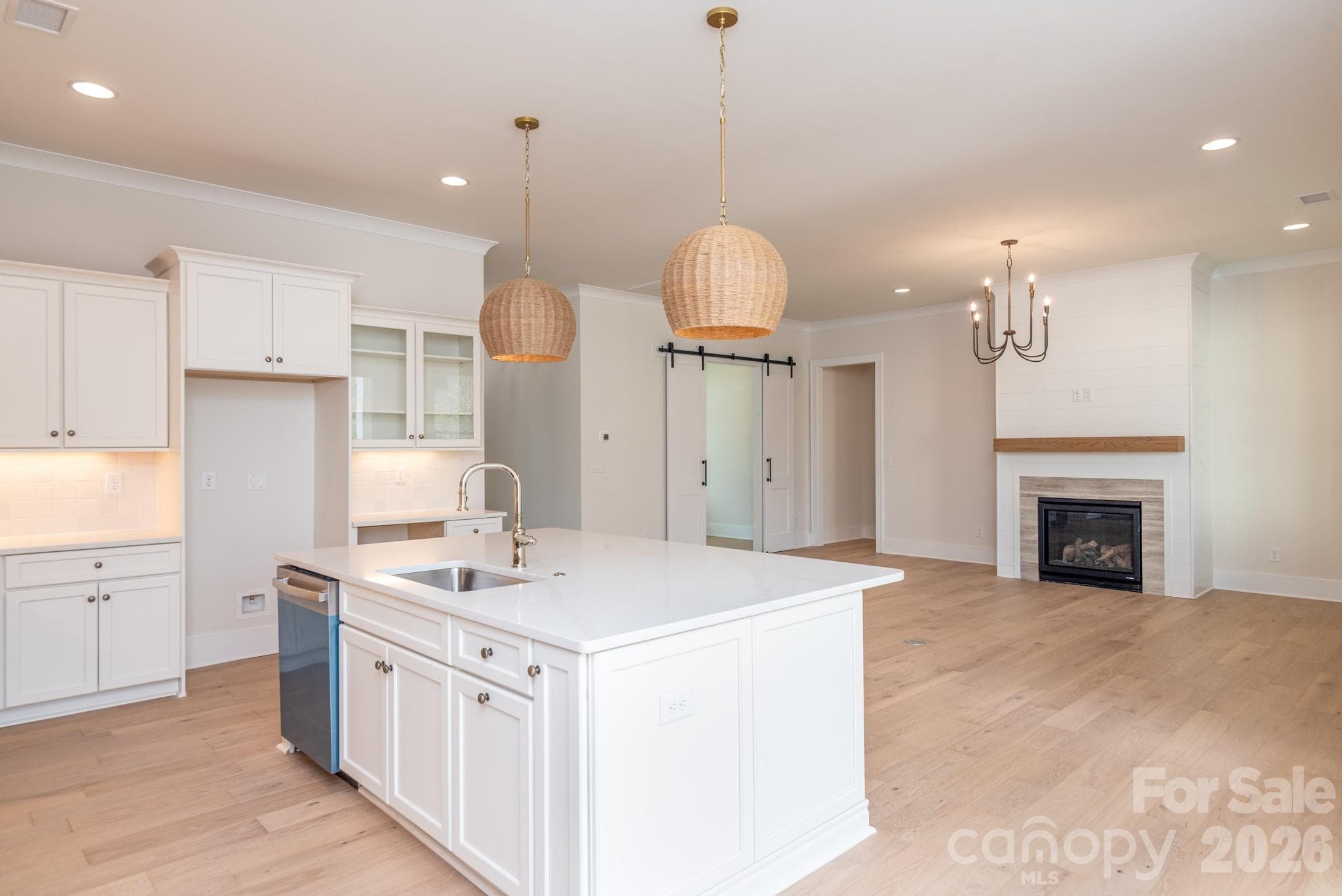 Kitchen open to Great Room - 12813 Mayes Road, Huntersville