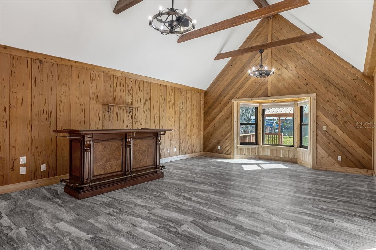 Virtually staged Speakeasy room - 11870 W RIVERHAVEN DR, HOMOSASSA