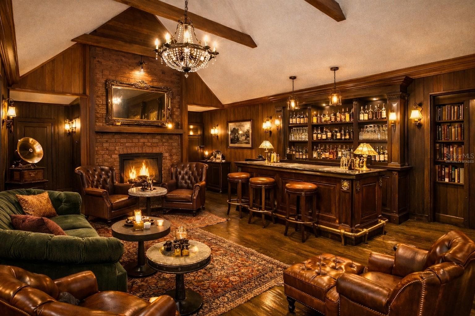 Virtually staged Speakeasy room - 11870 W RIVERHAVEN DR, HOMOSASSA