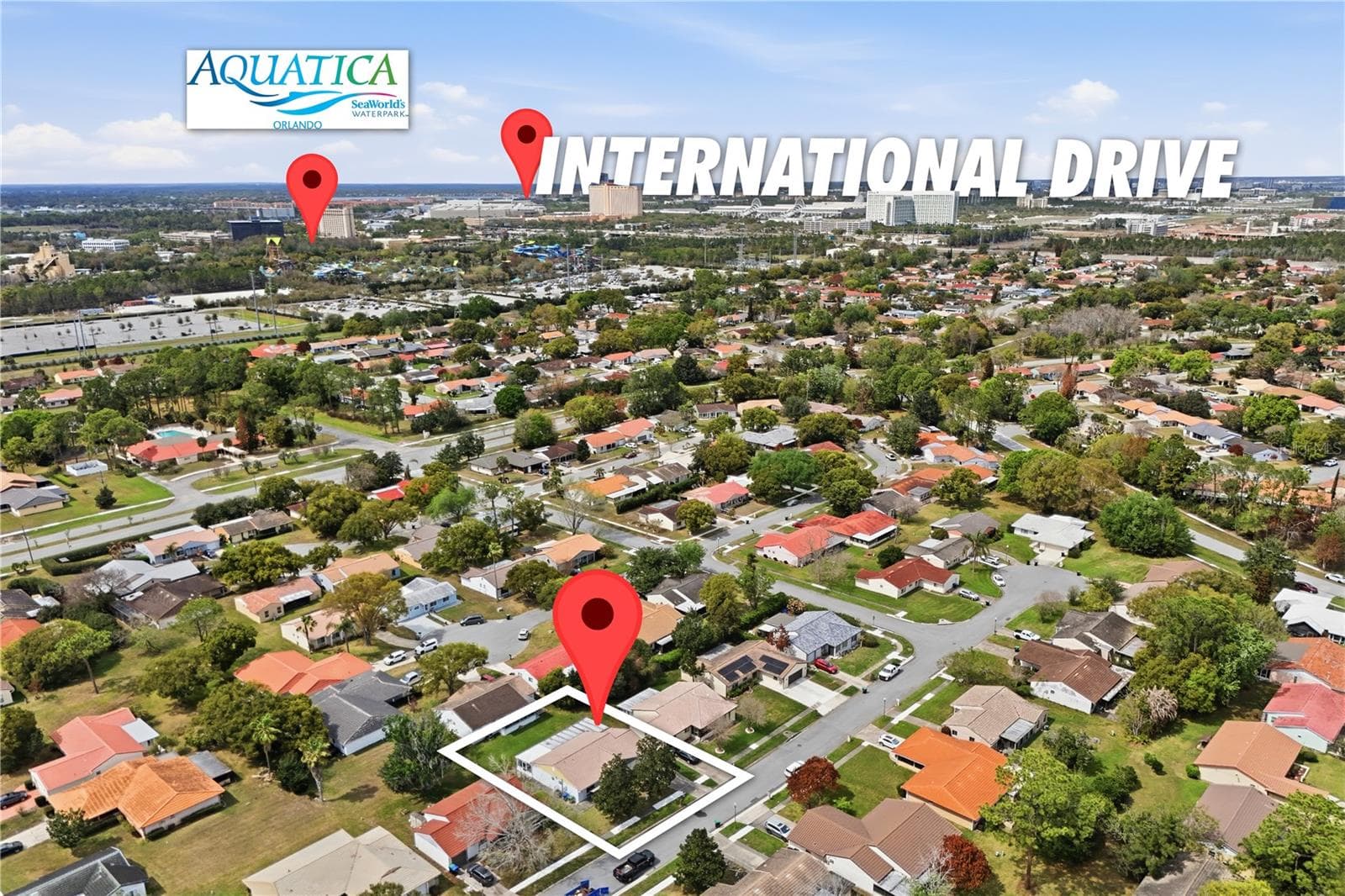 Aquatica 1.5 miles away and International Drive half mile away. - 10725 WILLIAM TELL DR, ORLANDO