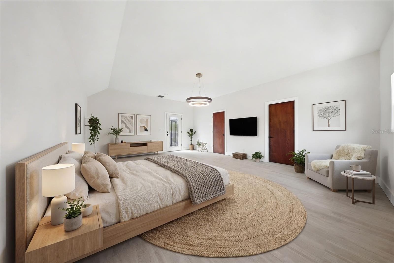 Primary Bedroom Staged As Single Family Bedroom - 1109 CHARLES ST, CLEARWATER