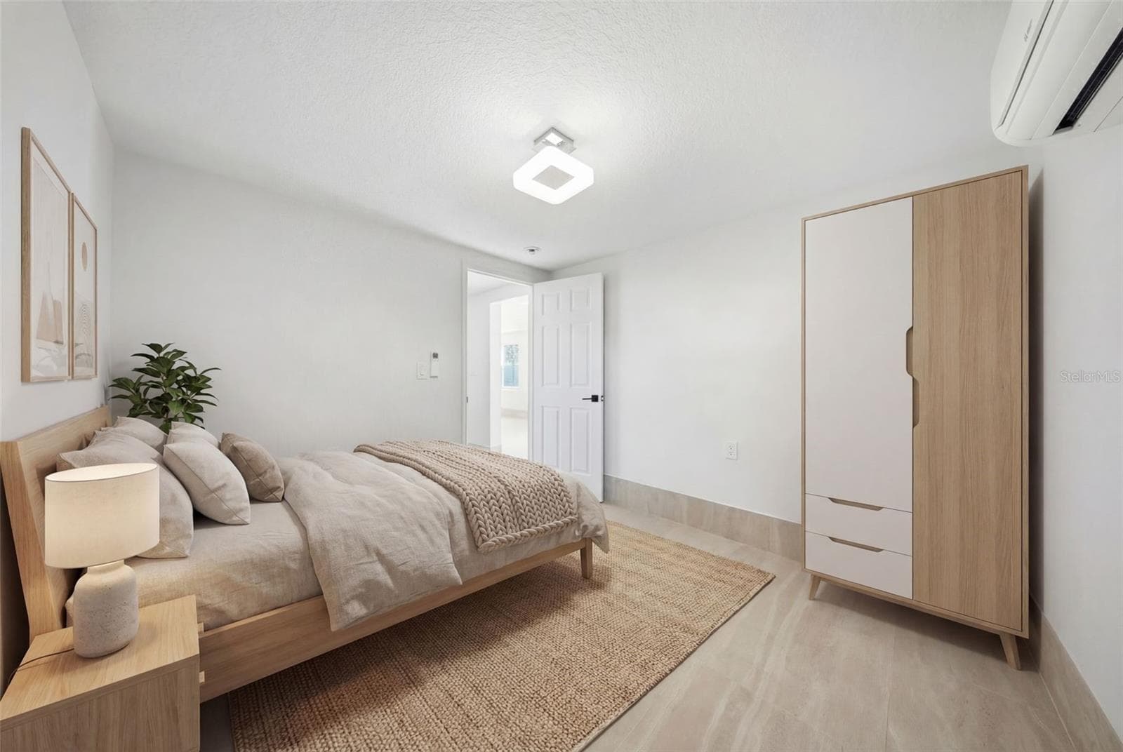 1st Floor - Bedroom 2 Staged - 1109 CHARLES ST, CLEARWATER