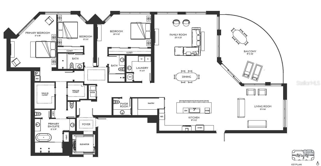 Floorplan - 290 COCOANUT AVE #703, SARASOTA