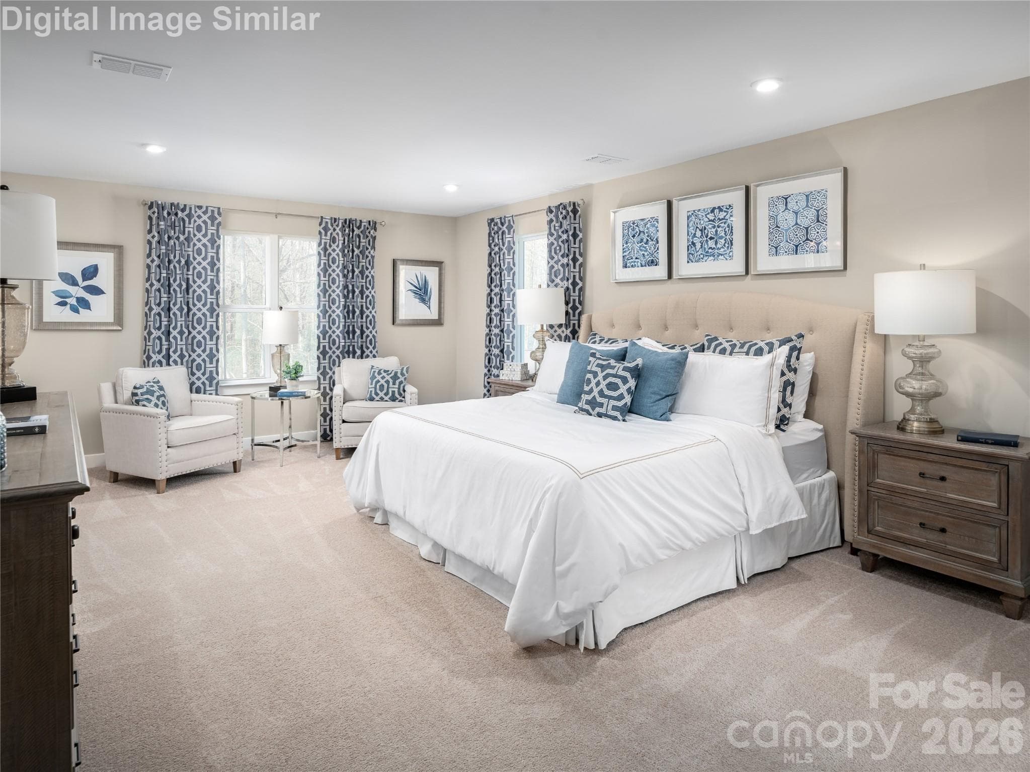 Your personal haven — from a king-size bed to lounge chairs, it’s the perfect space to relax and recharge. - Charlotte