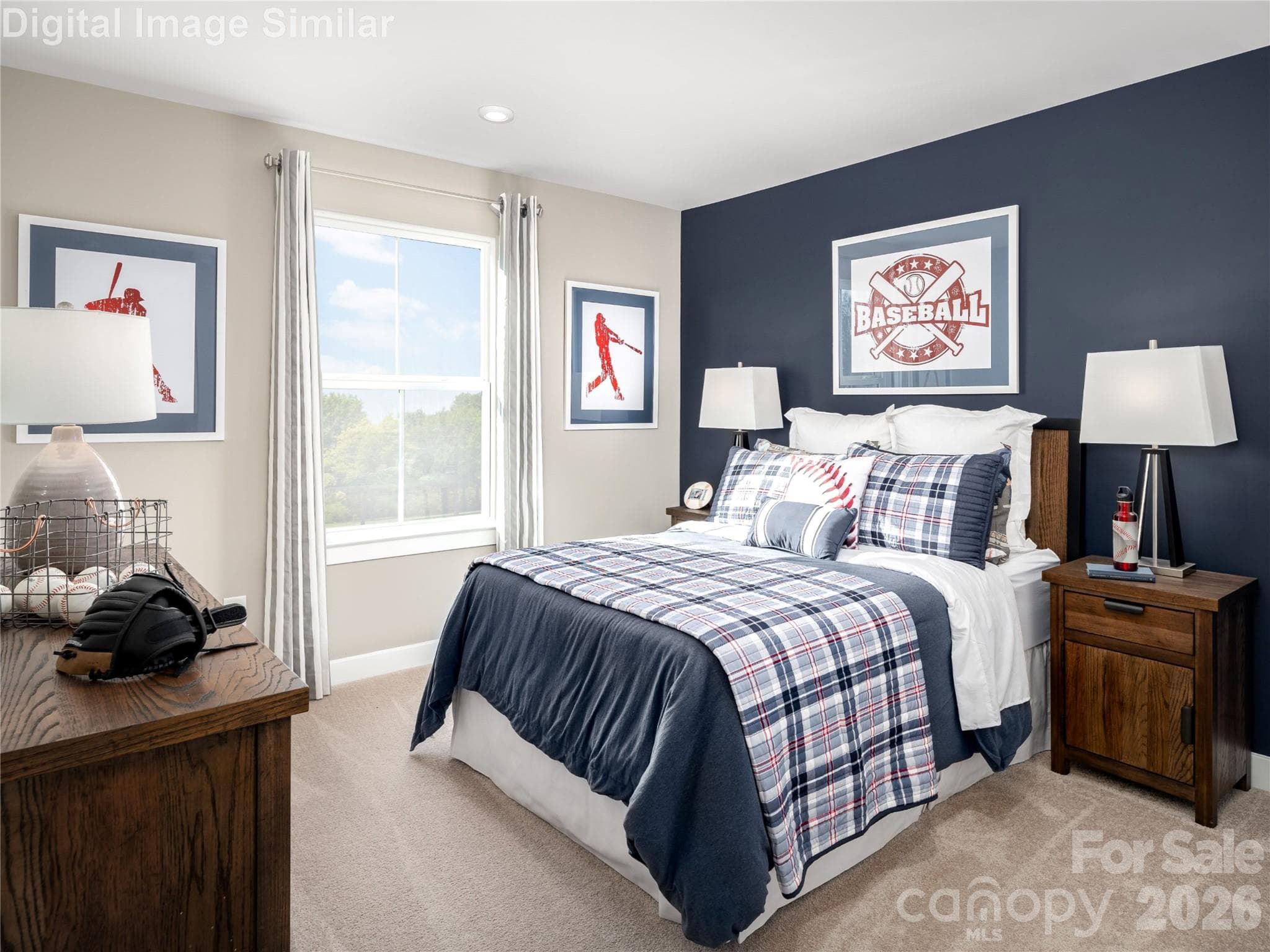 The perfect canvas for a themed bedroom — let imagination lead the way and make it uniquely yours. - Charlotte