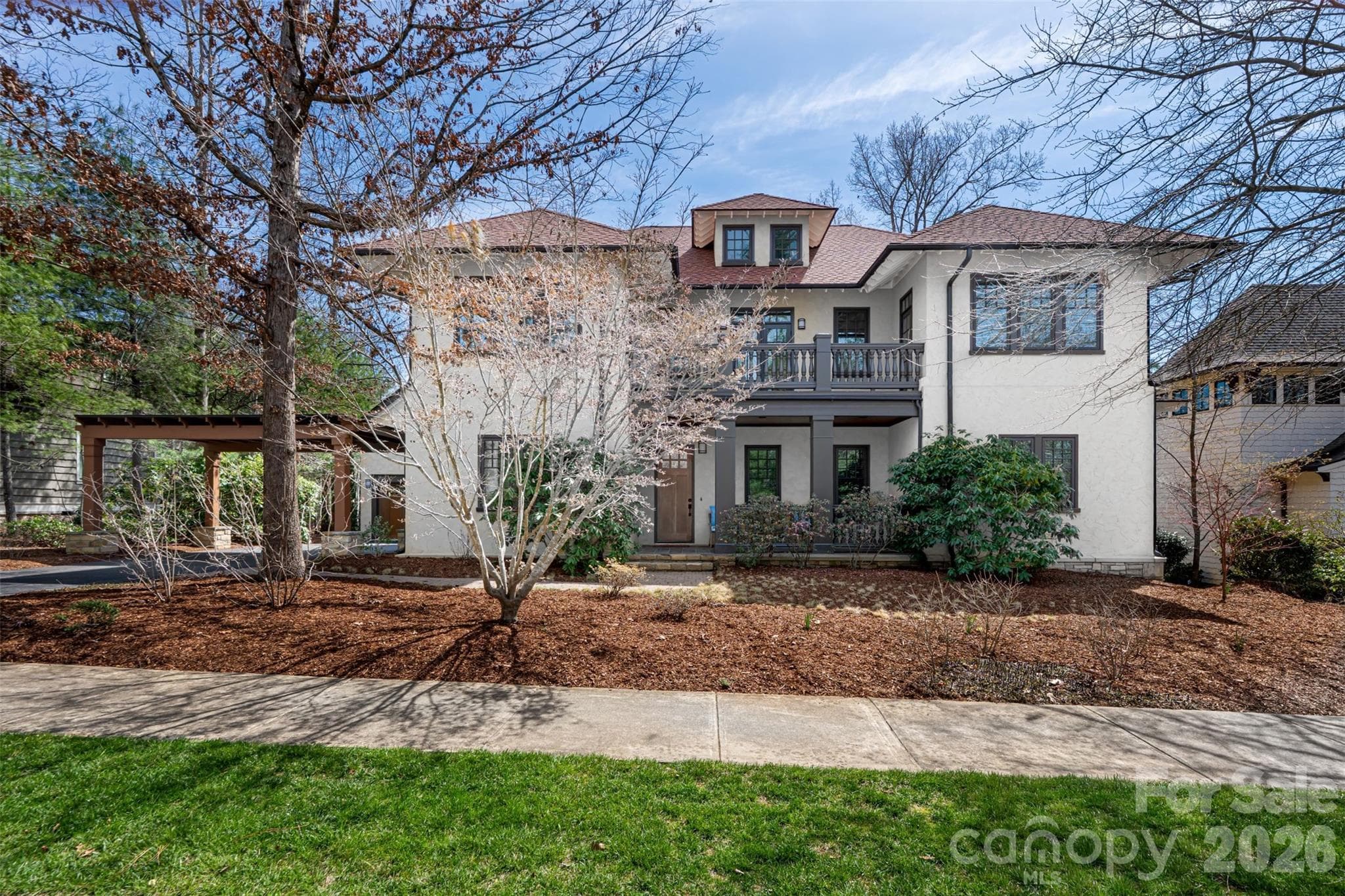 This image has been virtually staged and virtually painted to illustrate the property’s potential appearance. Furniture, decor and exterior color are for illustrative purposes only and may not reflect the property’s current condition. - Asheville