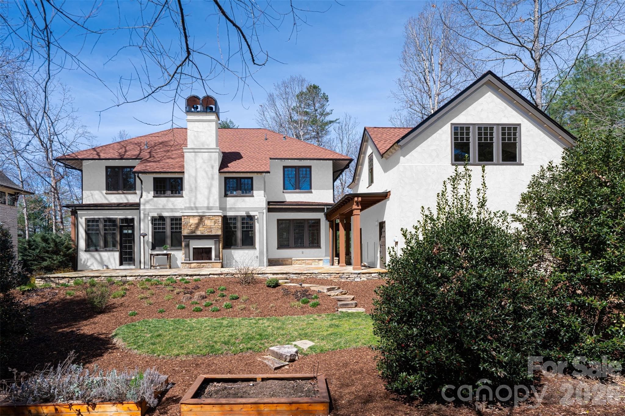 This image has been virtually staged and virtually painted to illustrate the property’s potential appearance. Furniture, decor and exterior color are for illustrative purposes only and may not reflect the property’s current condition. - Asheville