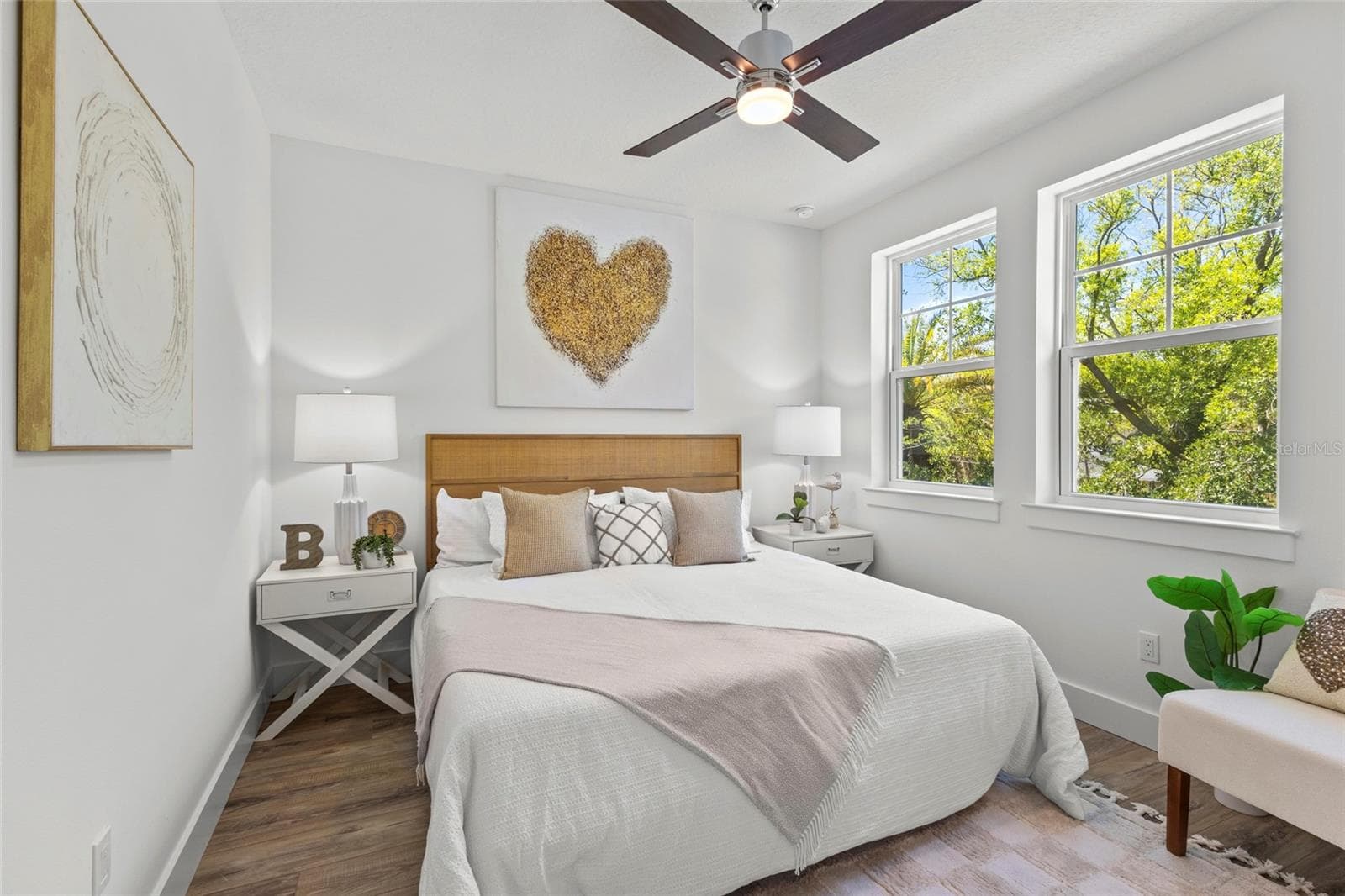 Bedroom #3, KING BED upstairs - 217 S SHADE AVE, SARASOTA