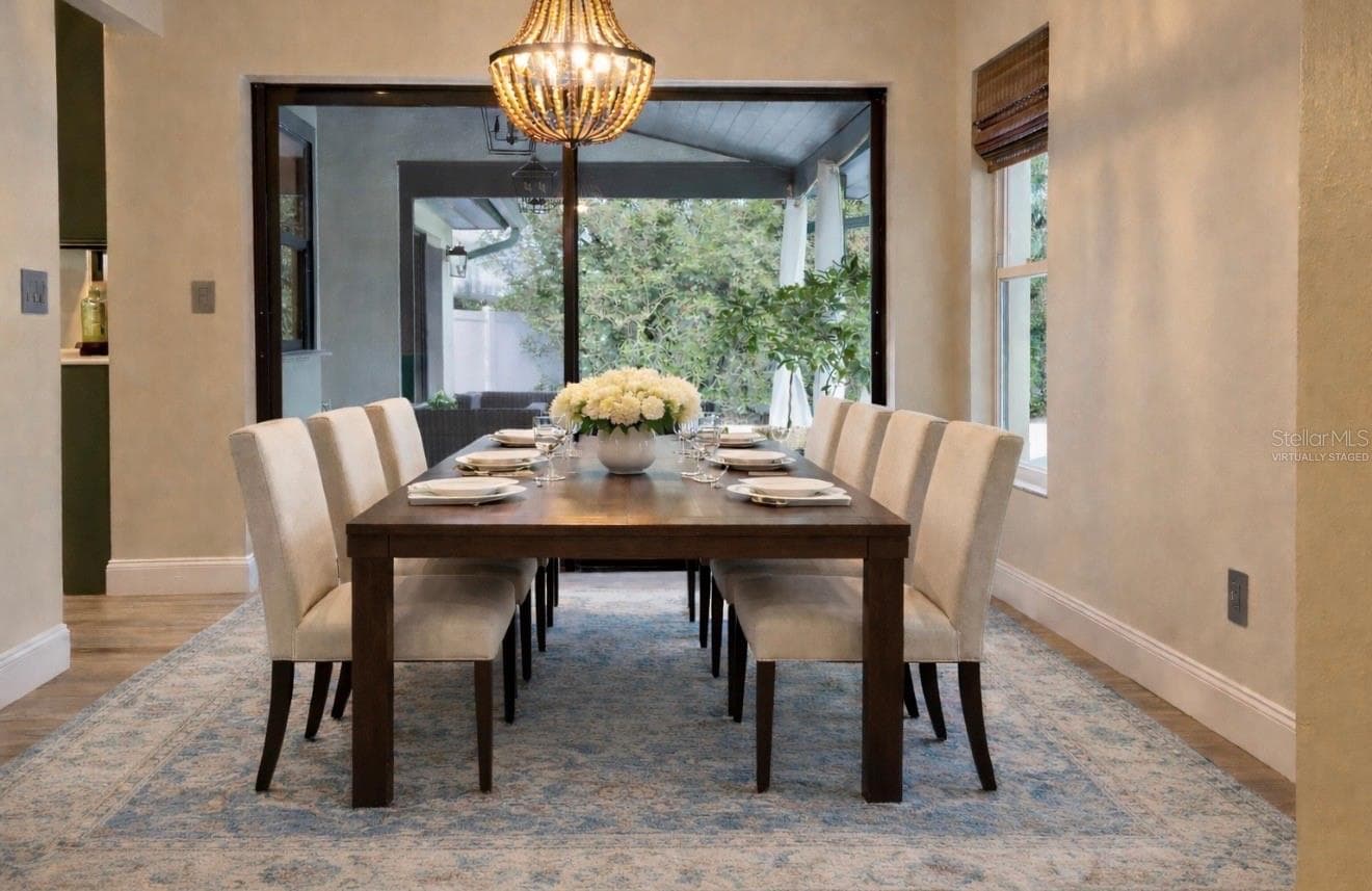 BREAKFAST AREA: VIRTUALLY STAGED PHOTO - 9115 BAY SIDE CT, ORLANDO
