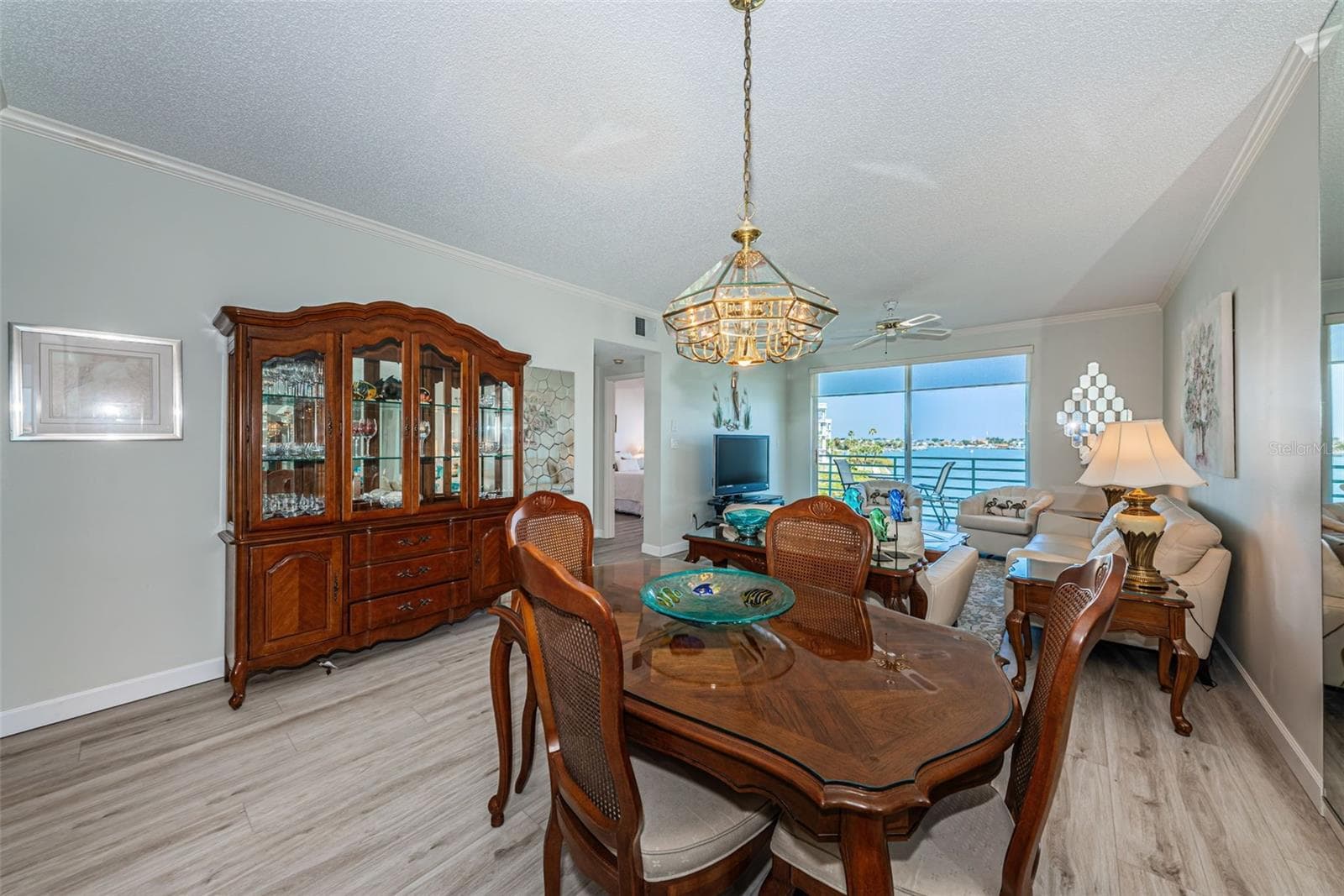Dining Area with View of the Bay - 7979 SAILBOAT KEY BLVD S #205, SOUTH PASADENA
