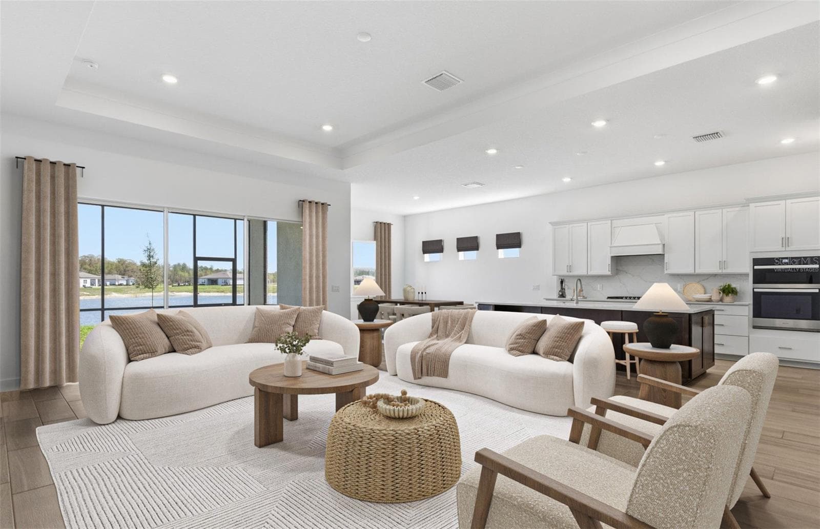 Virtually Staged - Gathering Room - 16694 HARVEST LEAF RD, SPRING HILL