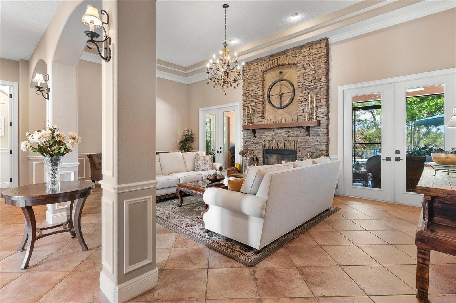 FRENCH DOORS LEADING TO LANAI - 3001 ISOLA BELLA BLVD, MOUNT DORA