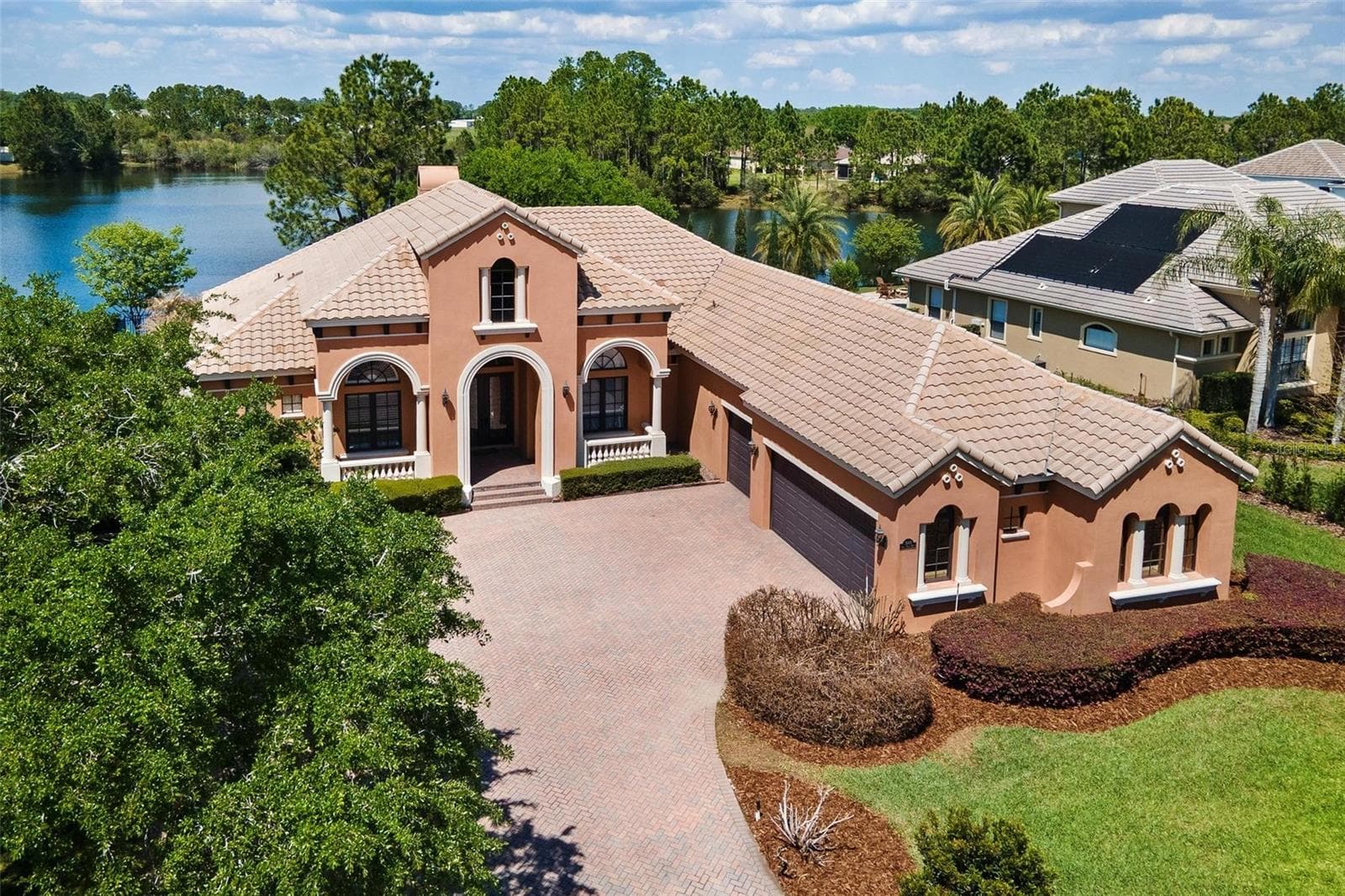 FRONT AERIAL - 3001 ISOLA BELLA BLVD, MOUNT DORA