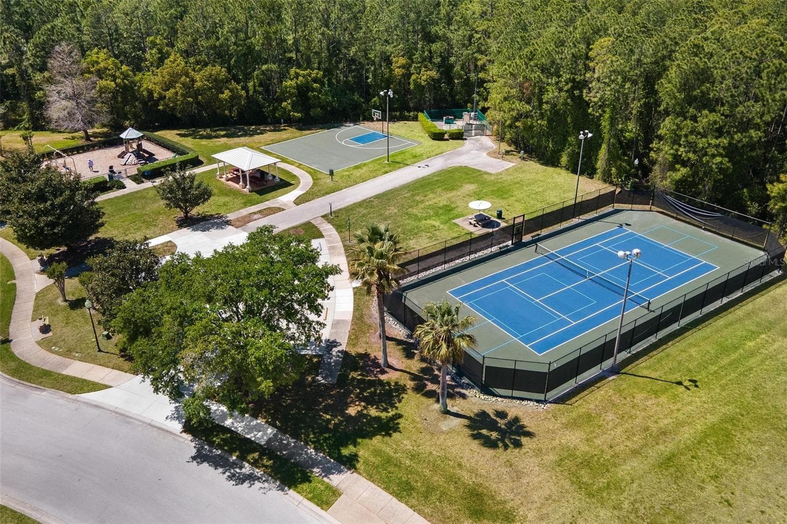 AERIAL VIEW OF AMMENITIES - 3001 ISOLA BELLA BLVD, MOUNT DORA