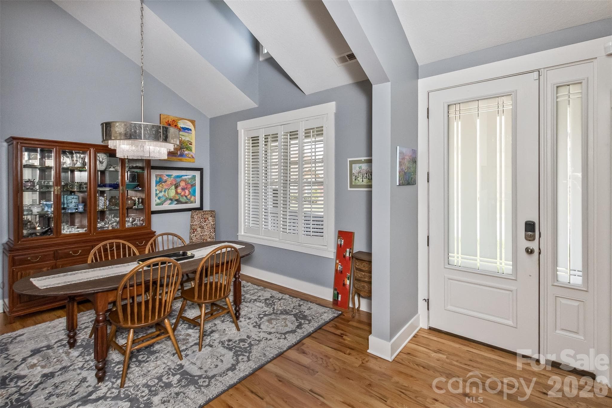 Looking back to the front door and dining room - 37 Creekside View Drive, Asheville