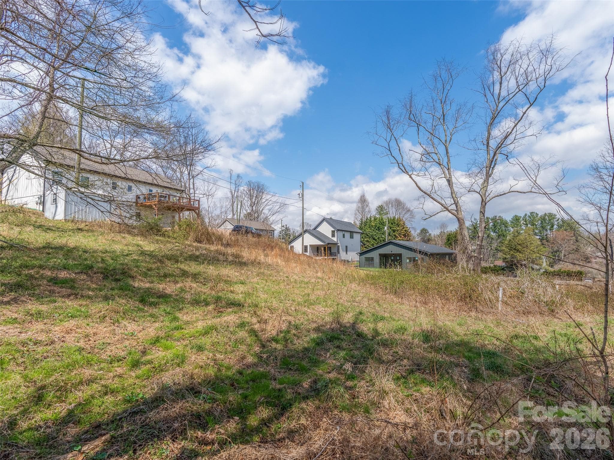 Back portion of lot away from entrance from Overlook Circle - Asheville