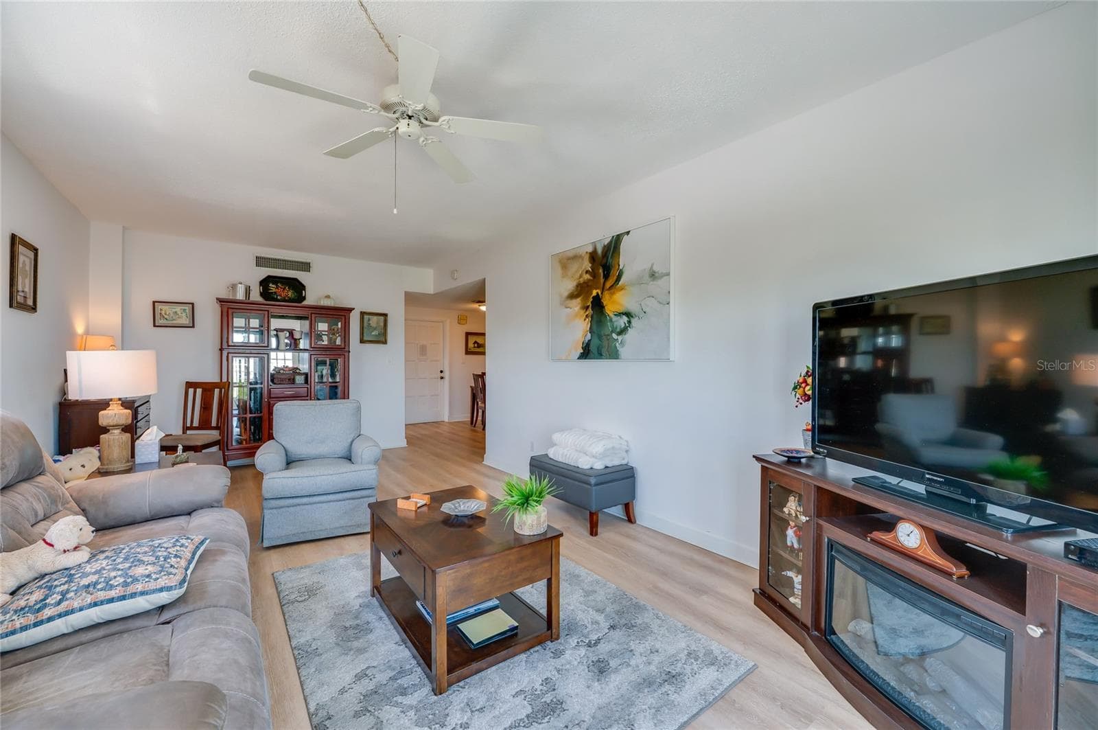 Living room from balcony - 404 S BEACH ST #230 (604), DAYTONA BEACH
