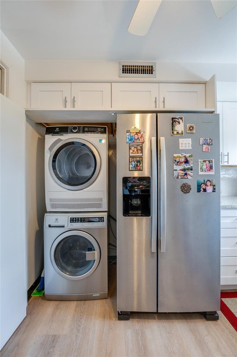 Full-size stack W/D behind door - 404 S BEACH ST #230 (604), DAYTONA BEACH