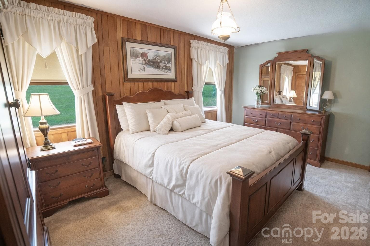 Bdrm 2 features double closets. - Hudson