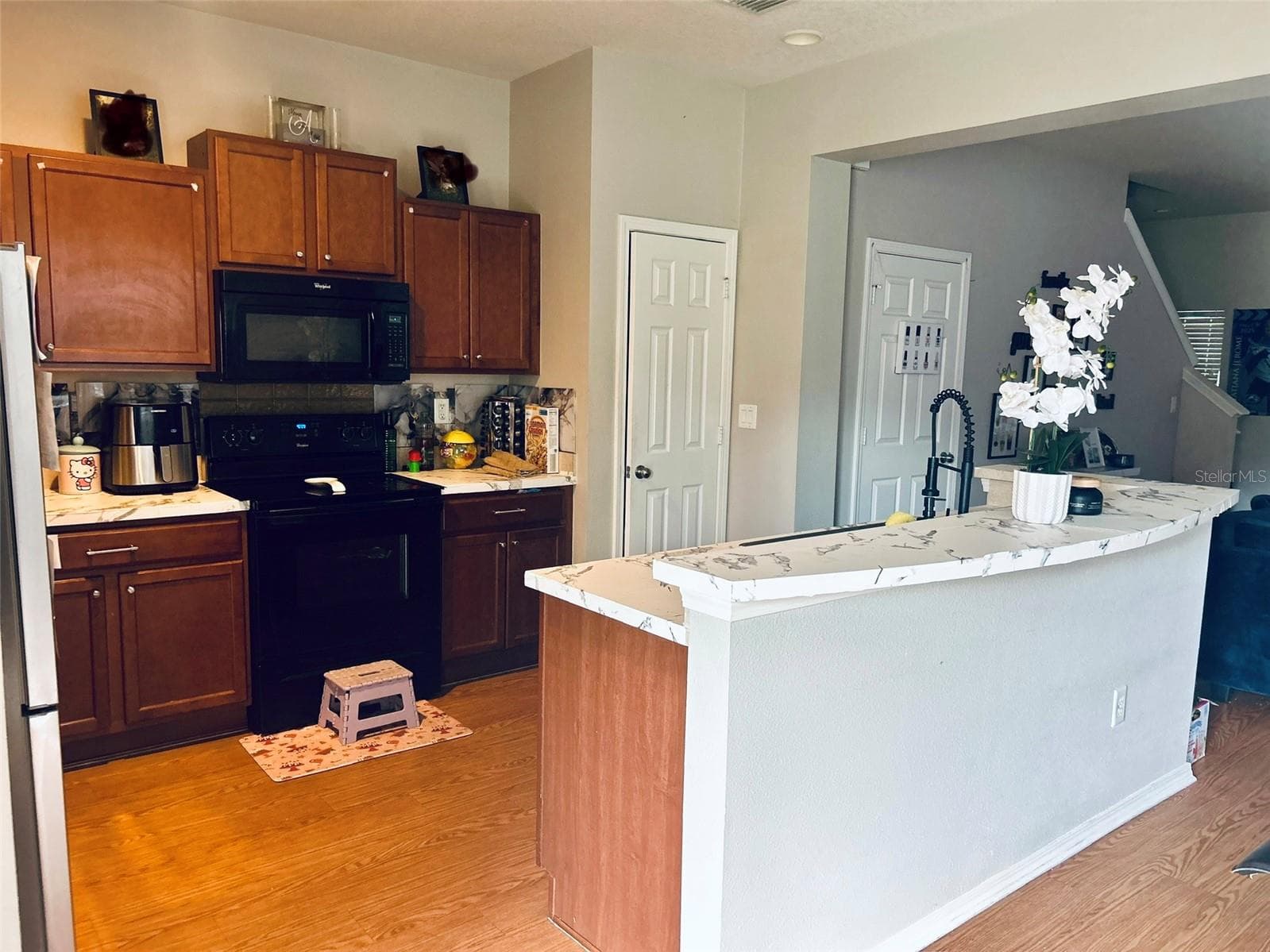 Kitchen (family photos blurred) - 4411 BANYAN TREE PL, RIVERVIEW