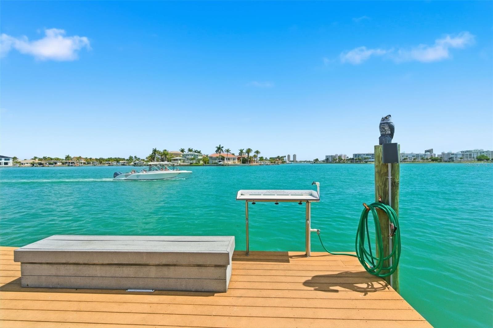 Cutting table at fishing dock with water - 8901 BLIND PASS RD #127, ST PETE BEACH