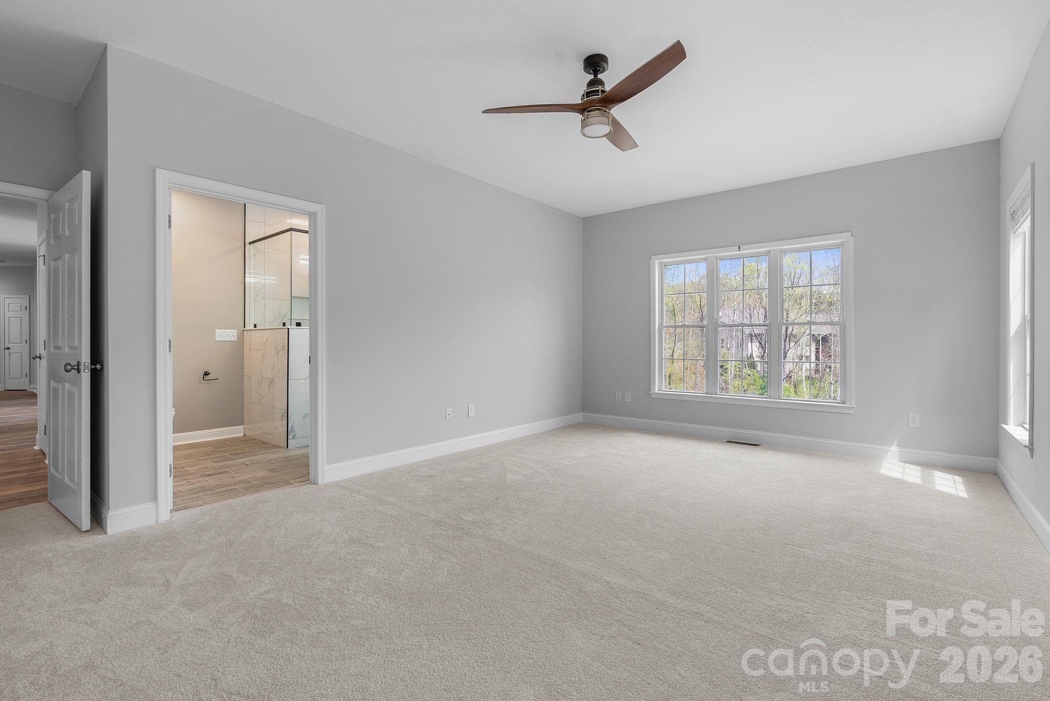 Primary bedroom new carpet installed. - 79 Mill Pond Way, Hendersonville
