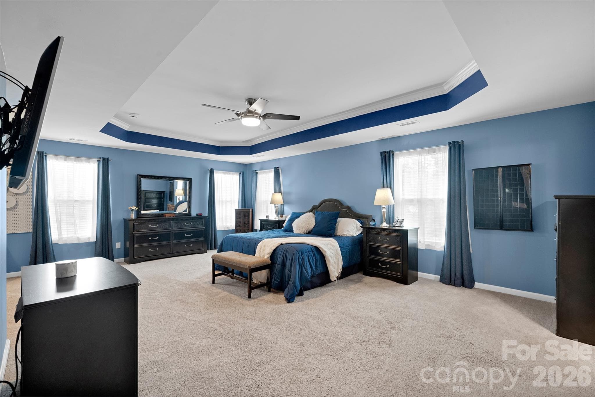 Primary bedroom with ENORMOUS CUSTOM closet - Concord