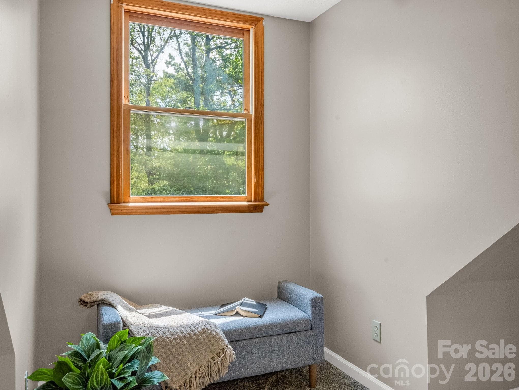 Natural light reading nook in primary suite - 2304 Mountain Page Road, Saluda