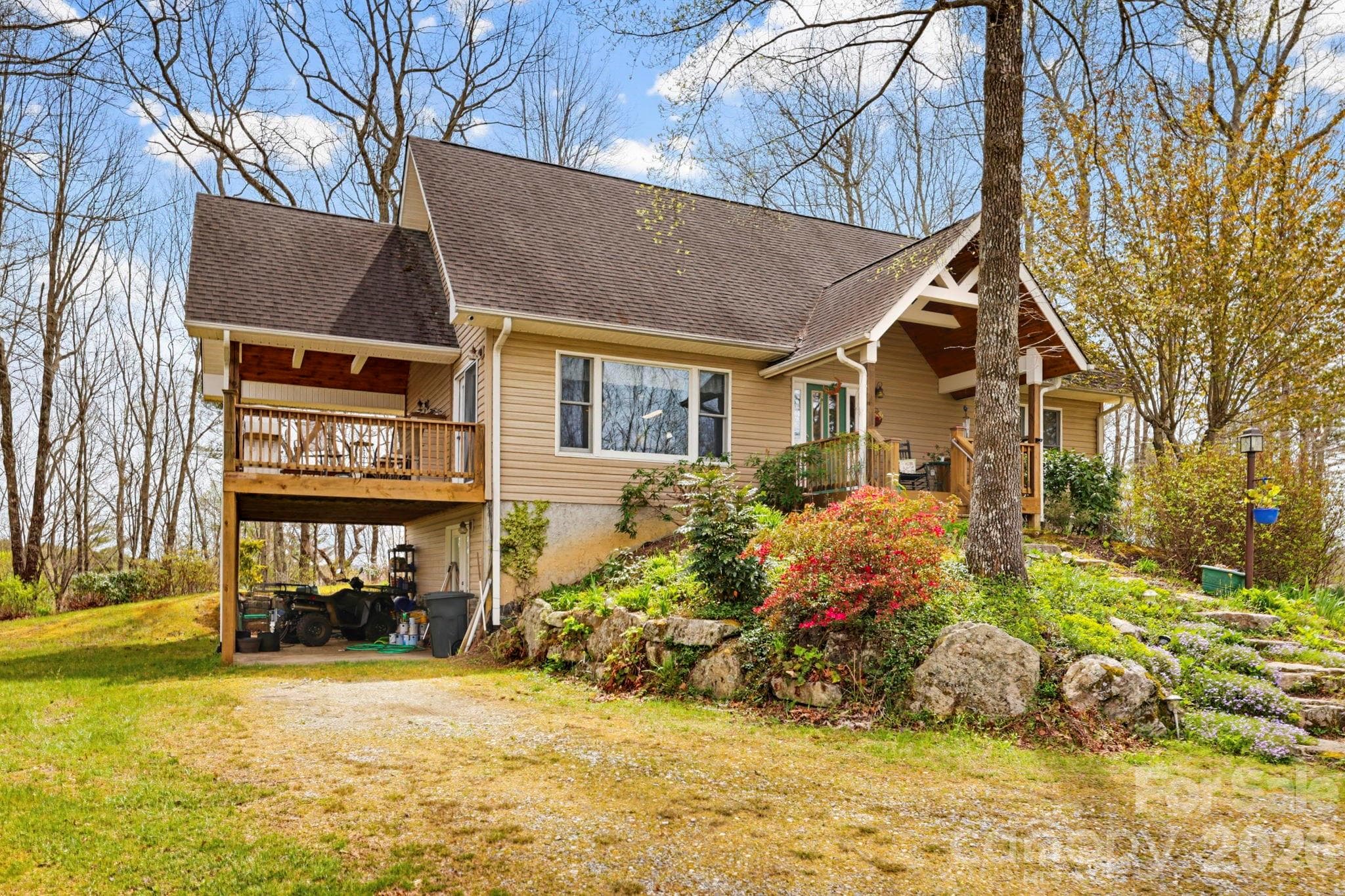 Front view of the home - 13705 Rosman Highway, Lake Toxaway