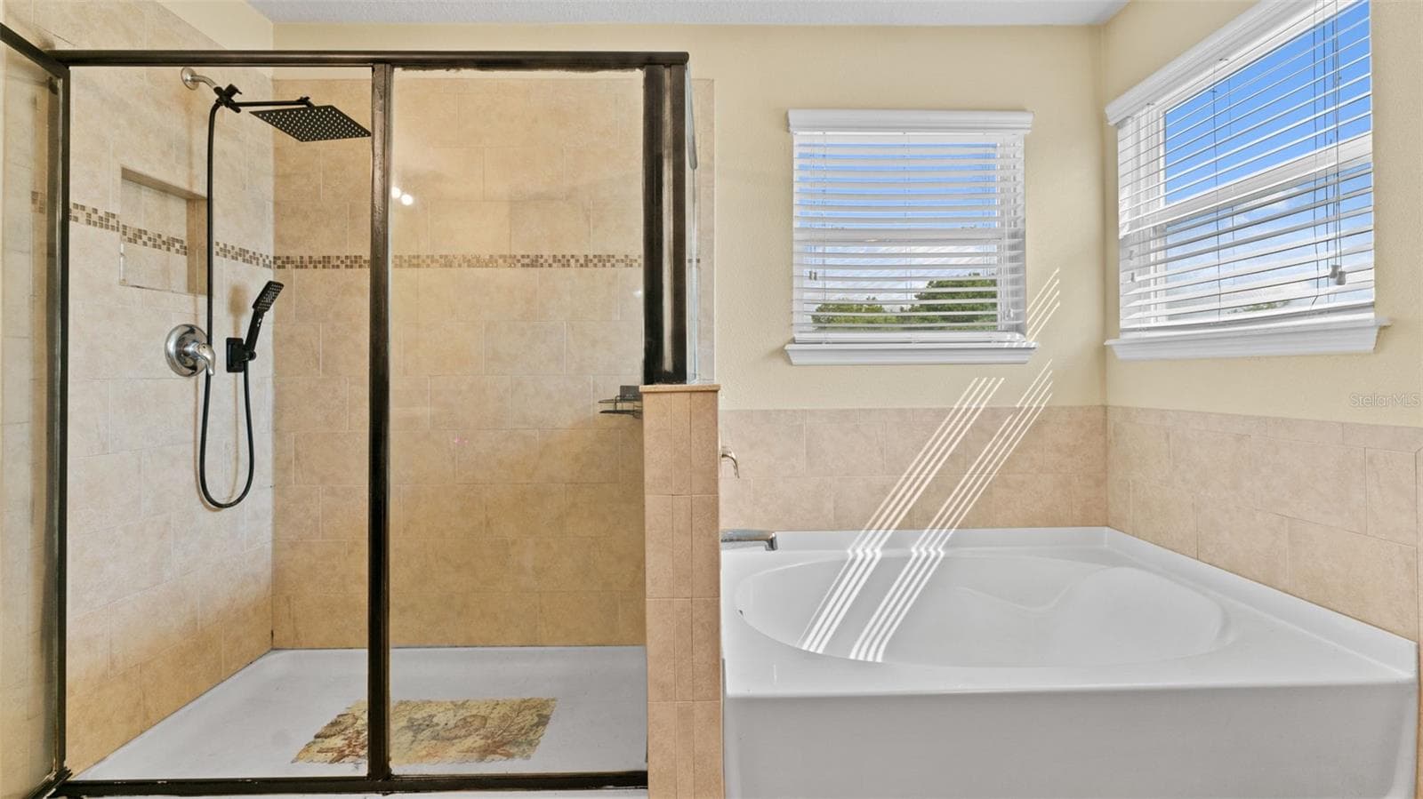 Primary Bathroom Shower and Soaking Tub - 11620 WARREN OAKS PL, RIVERVIEW