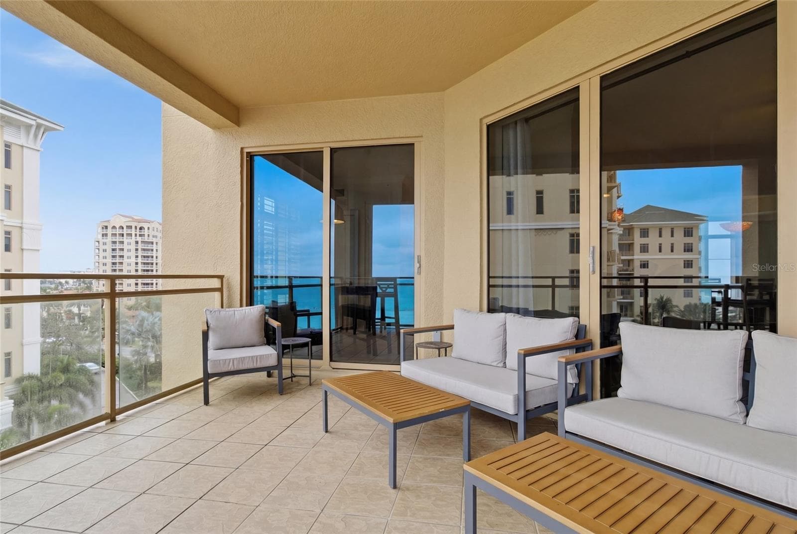 Private terrace overlooking the Gulf and sandy beaches - 11 BAYMONT ST #608, CLEARWATER BEACH