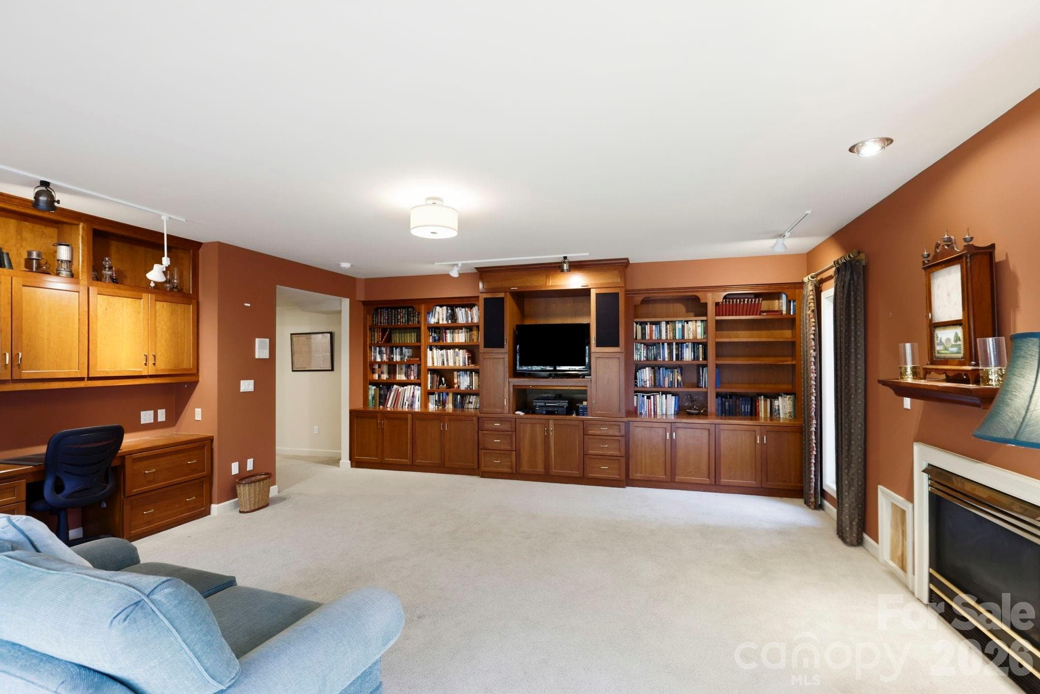 Another view of lower level den - 100 Elmridge Drive, Flat Rock