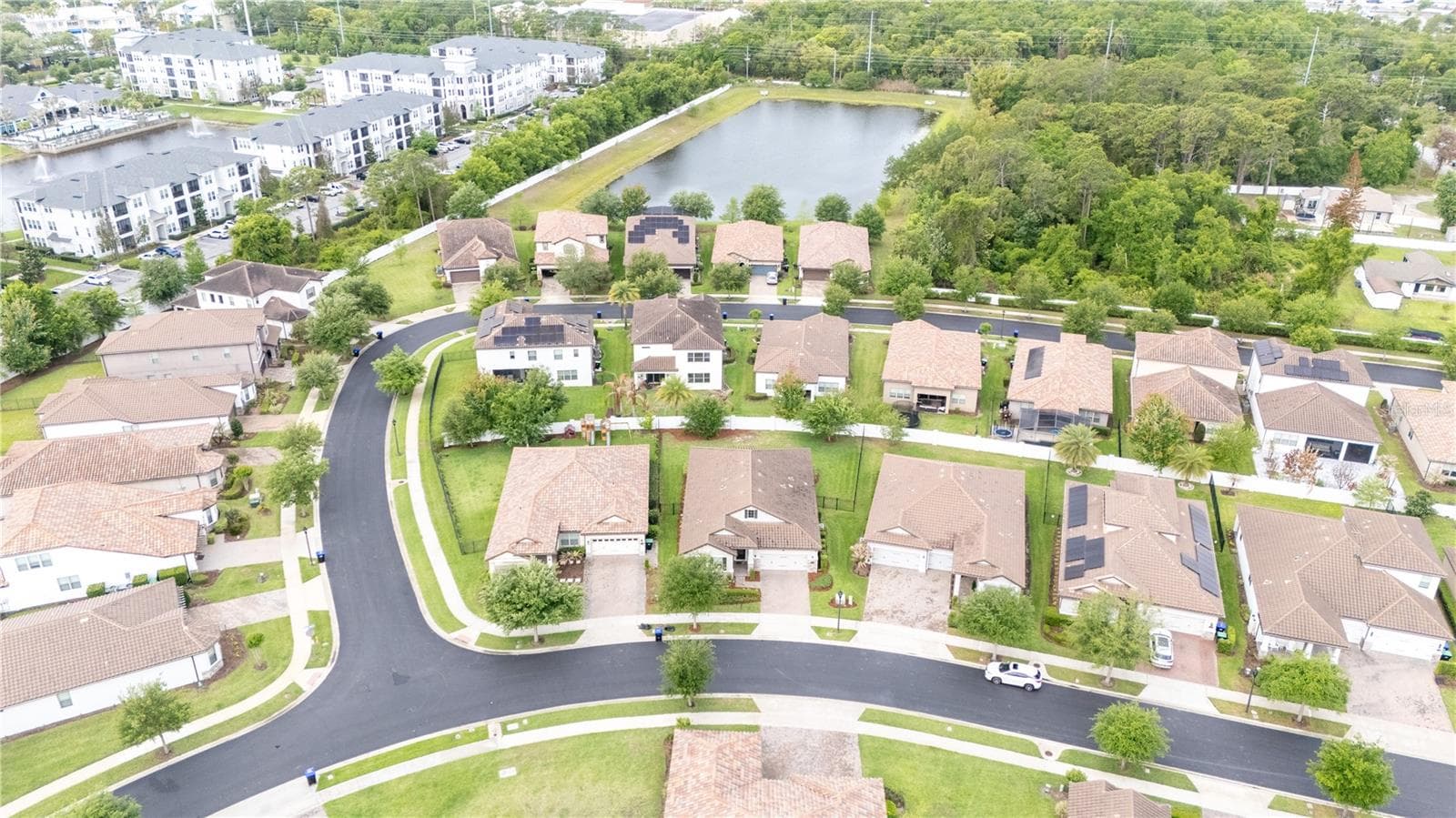 Aerial View of Surrounding Homes - 11209 LEMON LAKE BLVD, ORLANDO