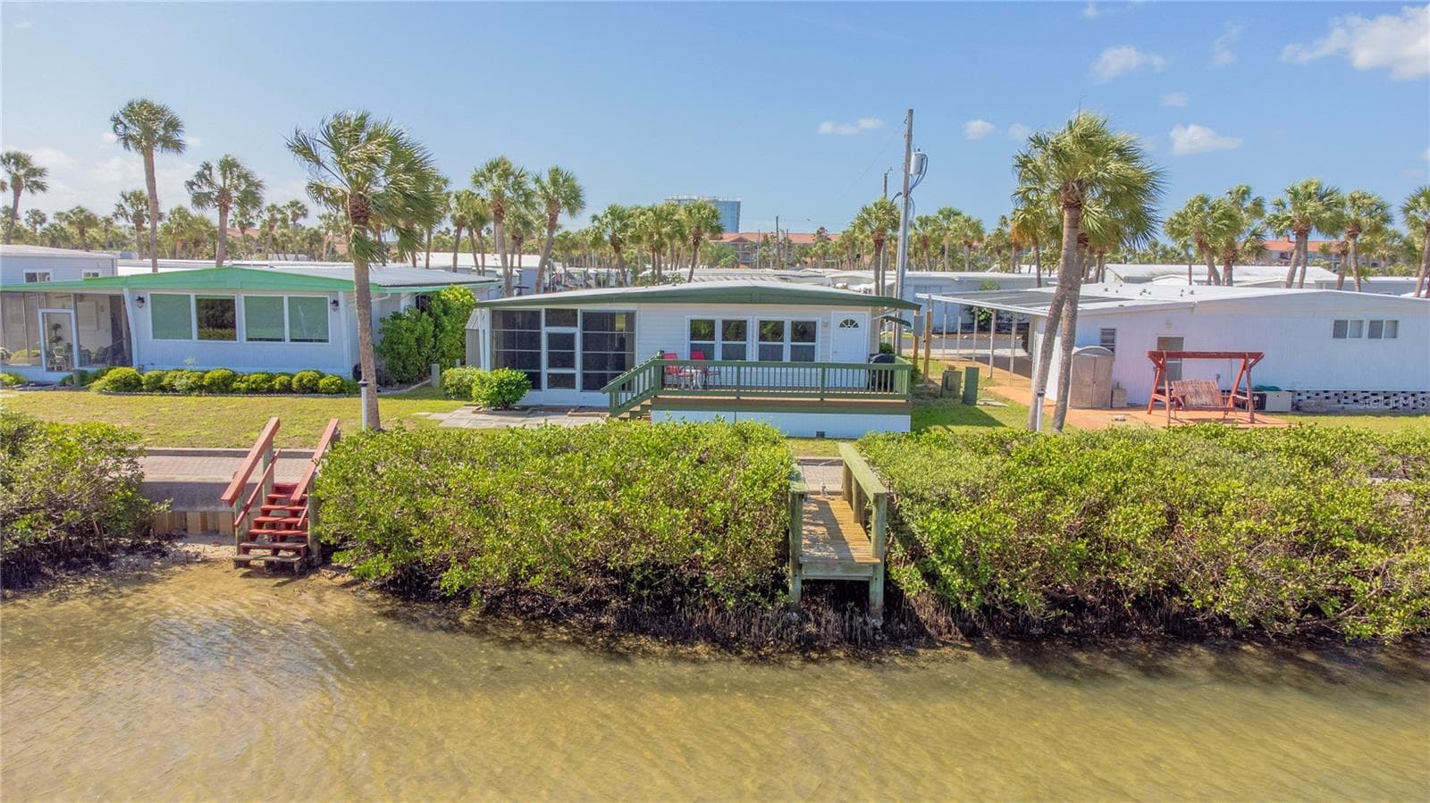 Rear of home. - 4851 W GANDY BLVD #23C, TAMPA