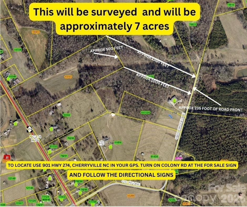 Acreage at 00 Saddlebrook Lane, Cherryville, photo 2 of 4