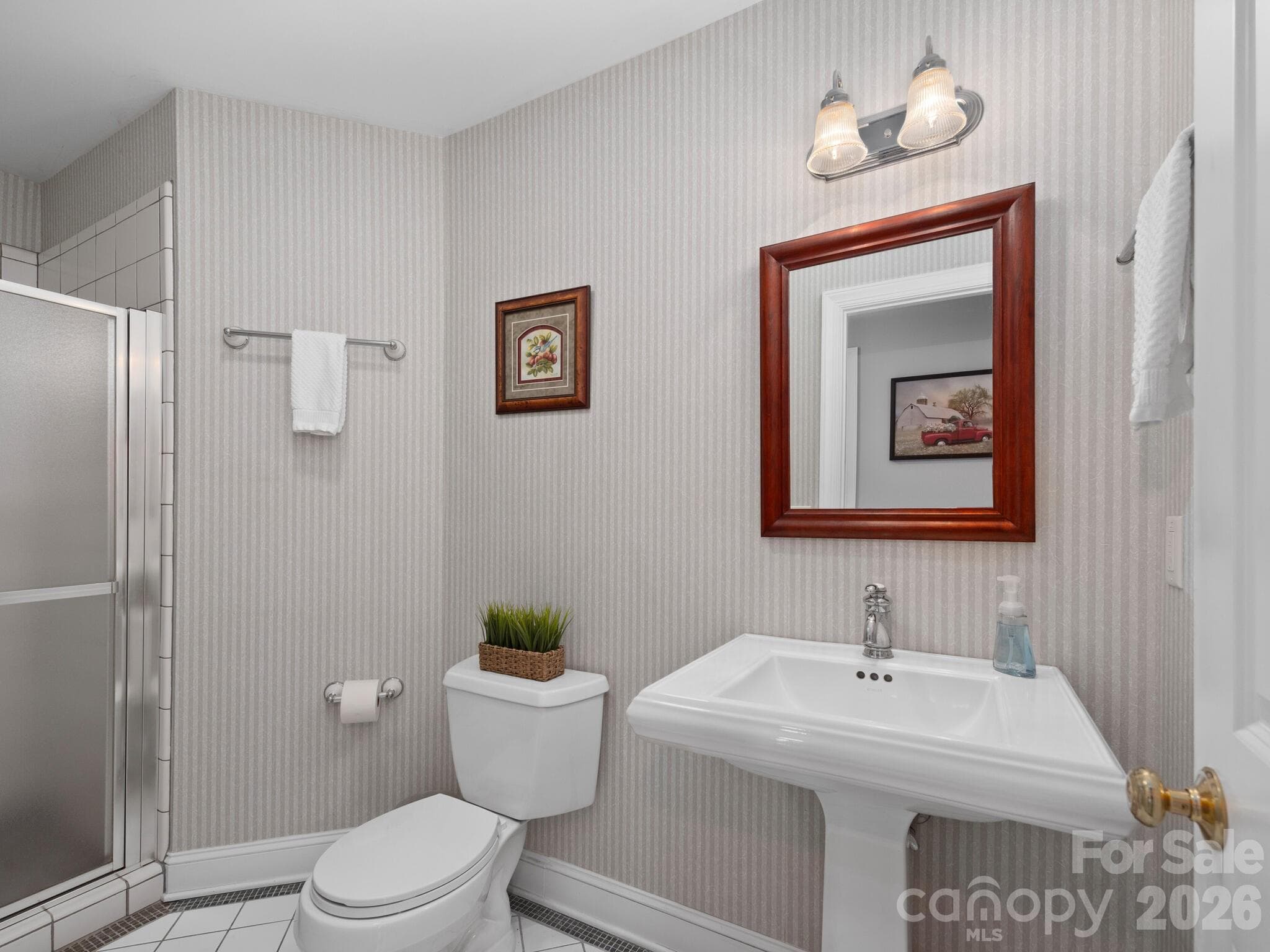 Downstairs Full Bath - 223 Fairway Terrace, Canton