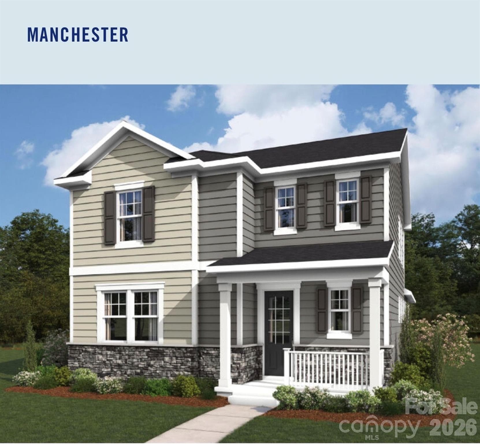 Colonial style elevation - Rock Hill