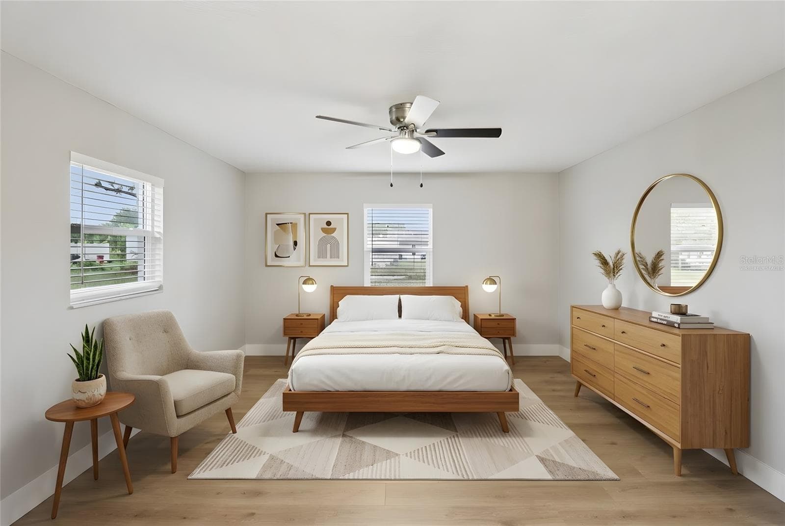 Primary Suite. Virtually Staged. - 1412 DIGARMO TER, DELTONA