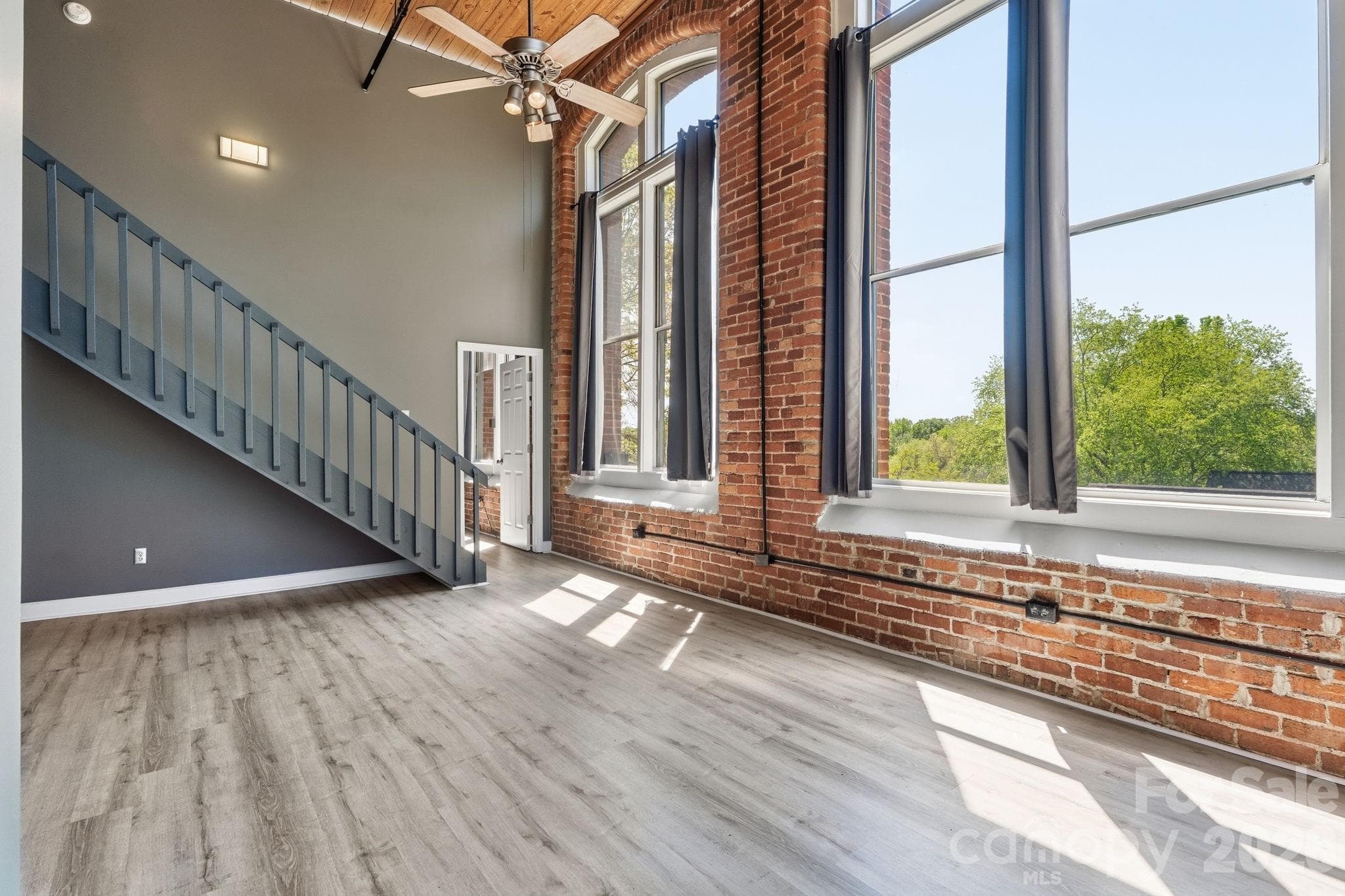 Stairway to loft - 201 S Hoskins Road, Charlotte
