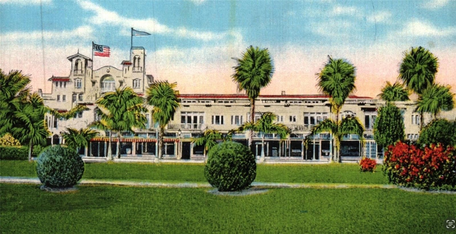 A century old depiction of the beloved landmark, a timeless reminder of the elegance and sophistication that continues to inspire its new chapter today. - 65 S PALM AVE #1001, SARASOTA