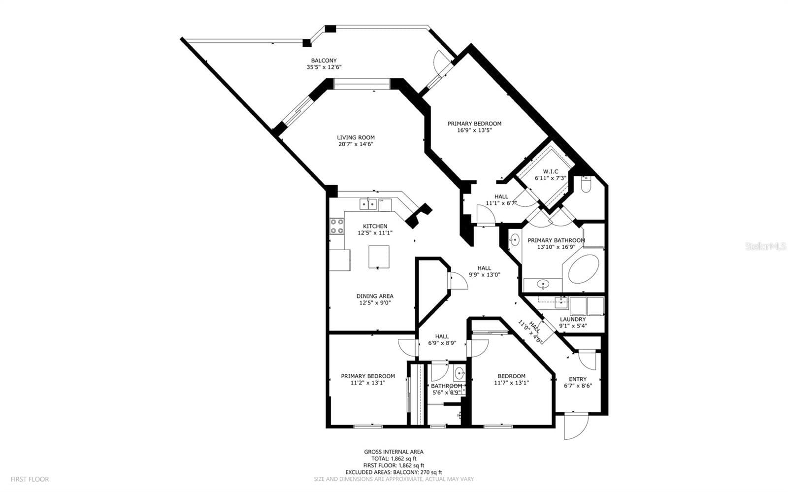 Unit 214 - Floor Plan - 14041 BELLAGIO WAY #214, OSPREY